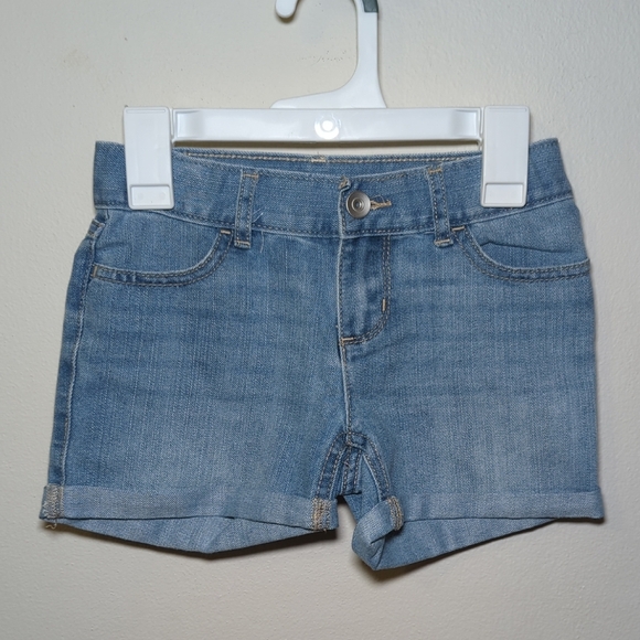 The Children's Place Light Blue Jean Shorts Adjustable Waist Girls Size 6 - Picture 1 of 6